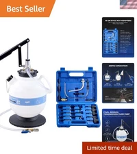 Efficient 2 Gallon Manual Transmission Fluid Hand Pump with 15 Adapters Included
