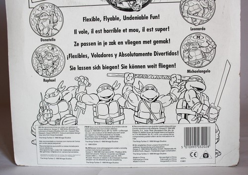 MUY RARO 1990 TMNT MUTANT TORTUGAS NINJA GOOPS DONATELLO FRISBEE ¡NUEVO SELLADO! - Imagen 6 de 7