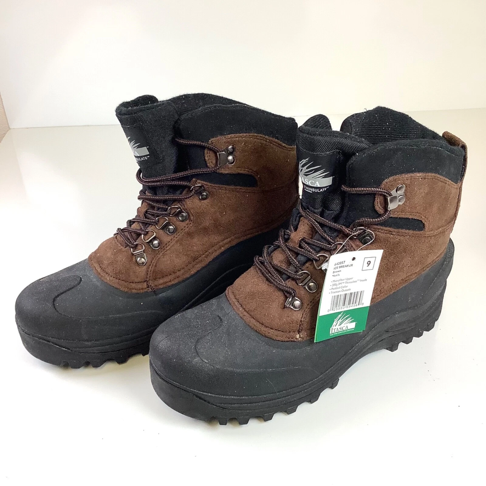 NEW Mens Sz 9 Itasca Ice Breaker Thinsulated Boot #642057 NWT