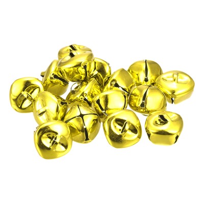 Jingle Bells, 25 mm 80 Stück kleine Glocken zum Basteln DIY Weihnachten, goldfarben