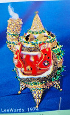 LeeWards YULE STOVE 1974 Oven Christmas Sequin Bead Vtg Ornament Kit NOS RARE