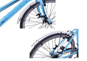 silver mudguards