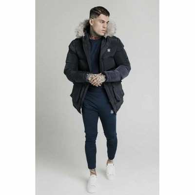 sik silk puff parka jacket