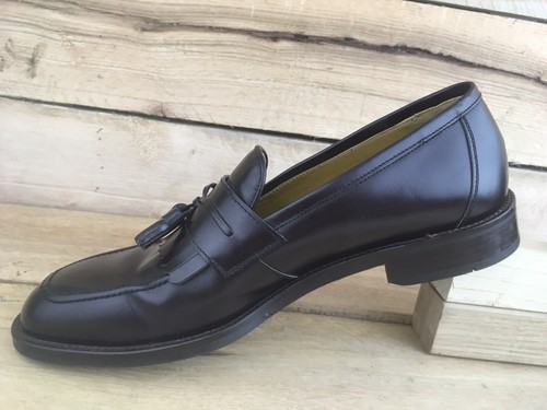 Zapatos Daniel Cremieux para hombre mocasín borla cuero borla borla 4704 talla 10 D - Imagen 4 de 12