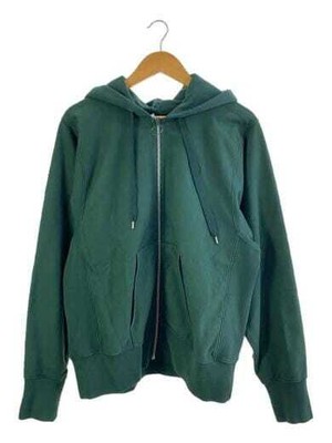 Maison Margiela/21AW/Drawstring Hooded Jacket/48/Cotton/GRN 