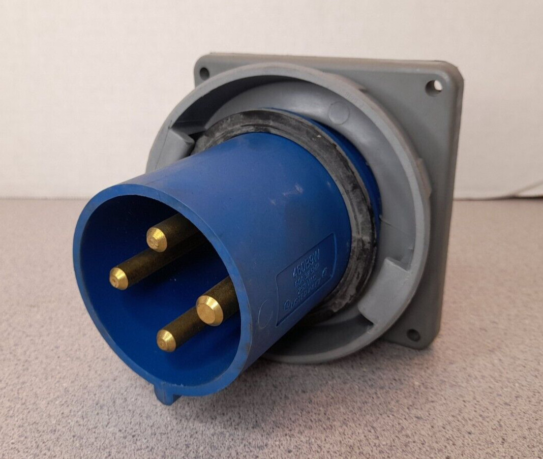 NEW Hubbell HBL460B9W 60-Amp REVERSE SERVICE INLET RECEPTACLE 60A 250V 3W 4P