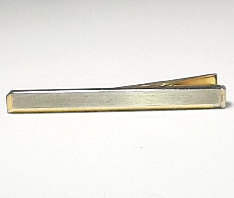 Gold Tie Clip Business Men Accessories Vintage - Image 2 of 4