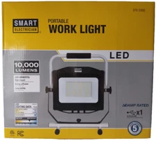 Smart Electrician 10,000-Lumen LED Portable Work Light with USB Port