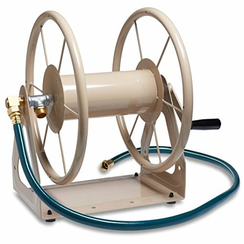 Liberty Garden 703-1 Multi-Purpose Steel Garden Wall/Floor Mount Hose Reel,