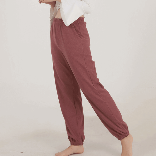 Womens Soft Pajama Pants Elastic Waist Lounge Yoga Lightweight Long Pj Bottoms - Picture 13 of 27