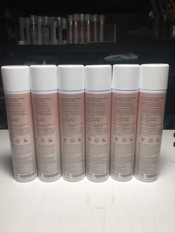 PACK DE 6 LACAS PARA EL CABELLO CALISTA ACABADO EMBELLECEDOR 10 oz (10 aniversario) Foto 2 de 2