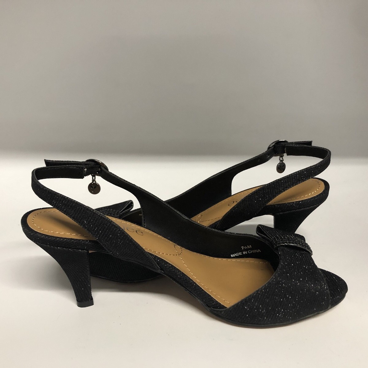 J. Renee Ferryanne Pump Black Women's Size 7.5 | eBay