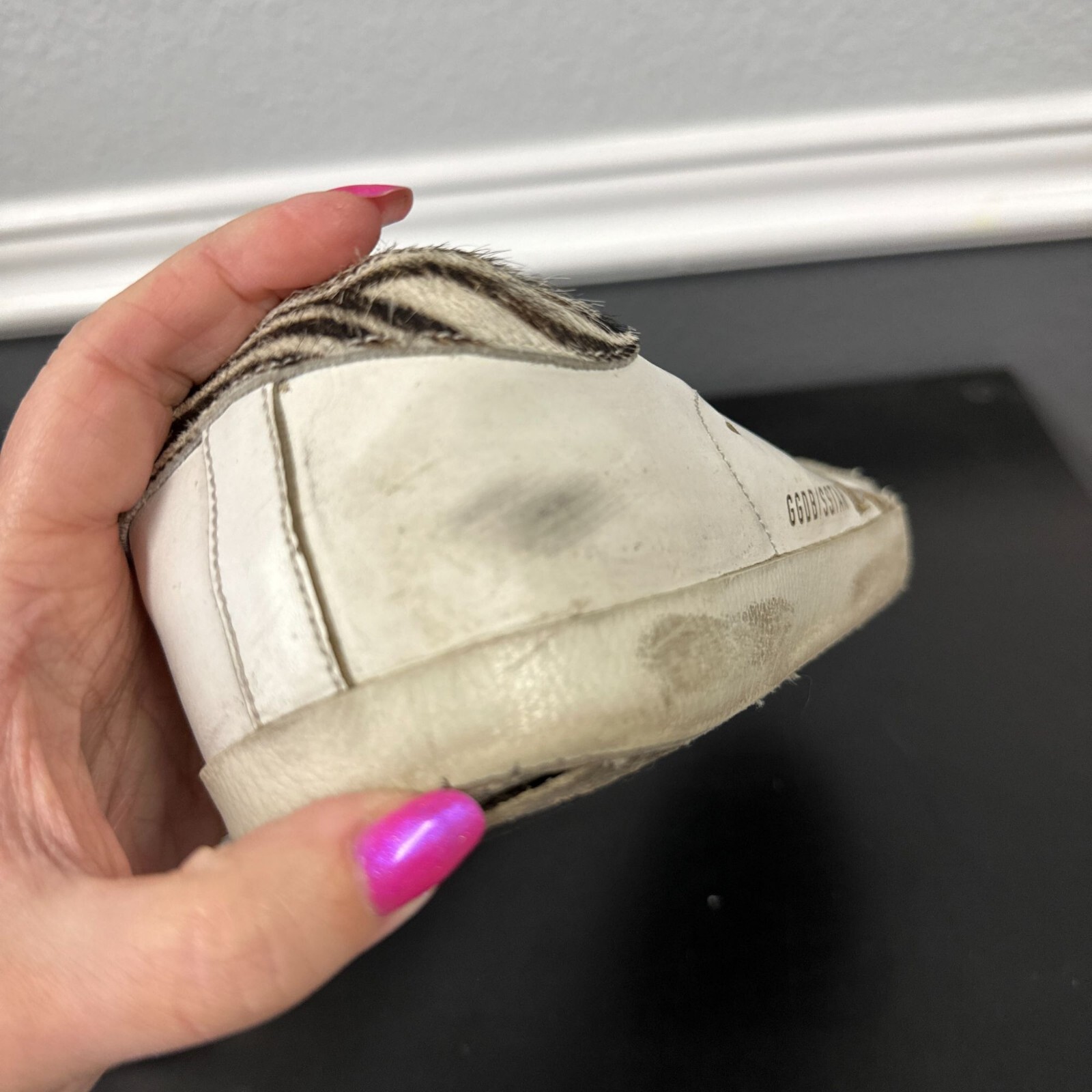 Gol Goose Superstar bianco argento pony ziger sneakers pelle taglia 38 donna