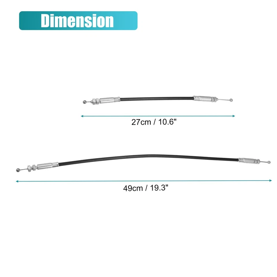 1 Set Rear Right Door Latch Release Cable 8C2Z-15431A03-A fit for Ford E150 E250 - Image 4 of 4