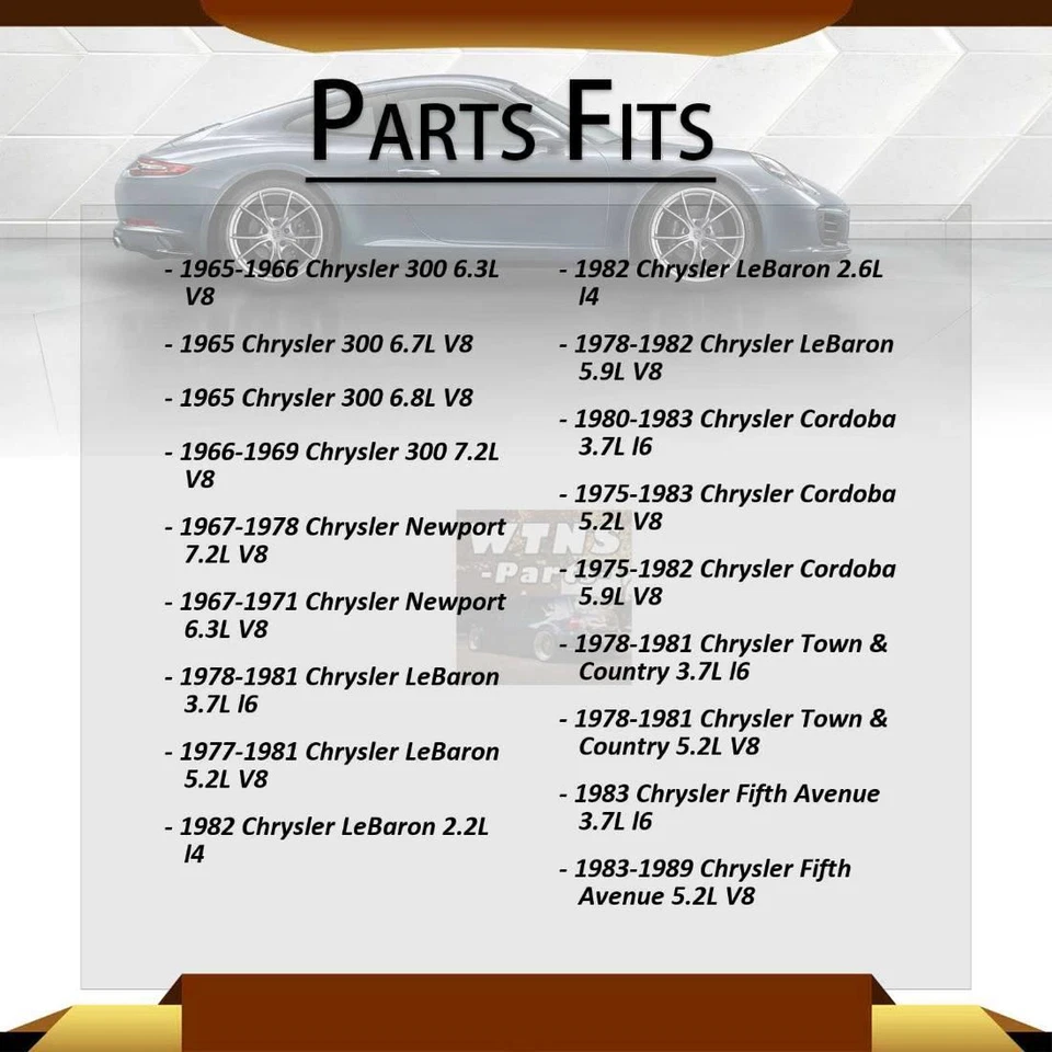GMB U-Joints Rear Shaft All Joints 2x For Plymouth Valiant 5.2L 1968-1976 - Image 2 of 4