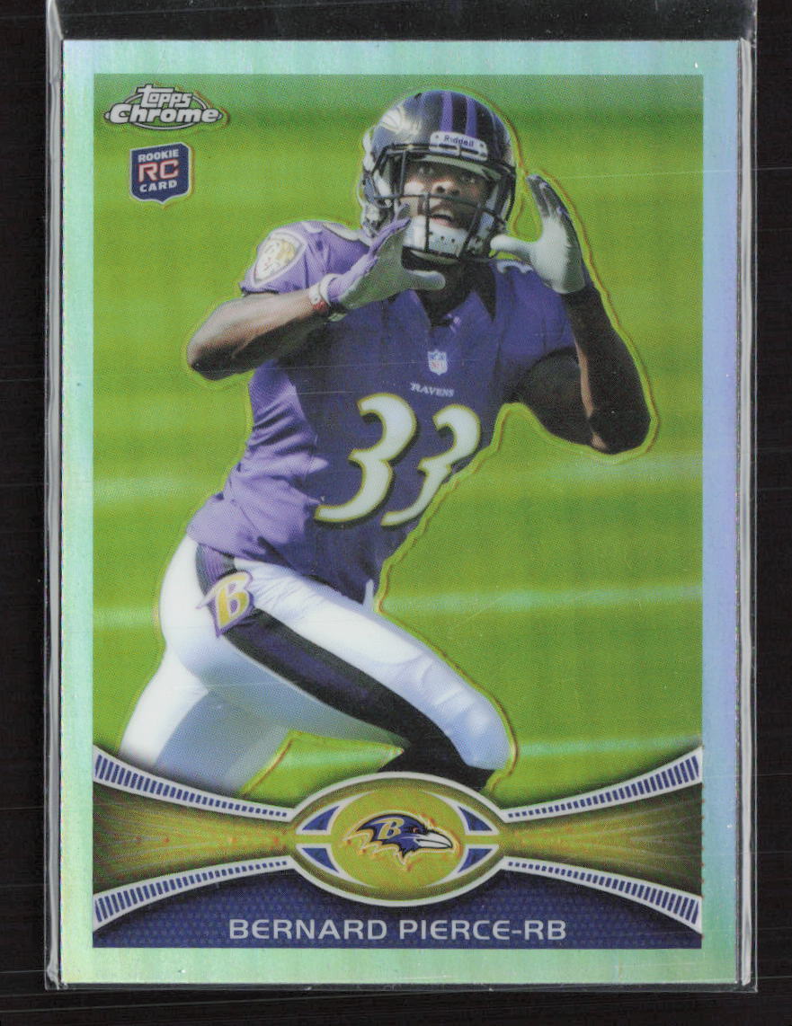 2012 Topps #213 Bernard Pierce Refractor Baltimore Ravens (S)