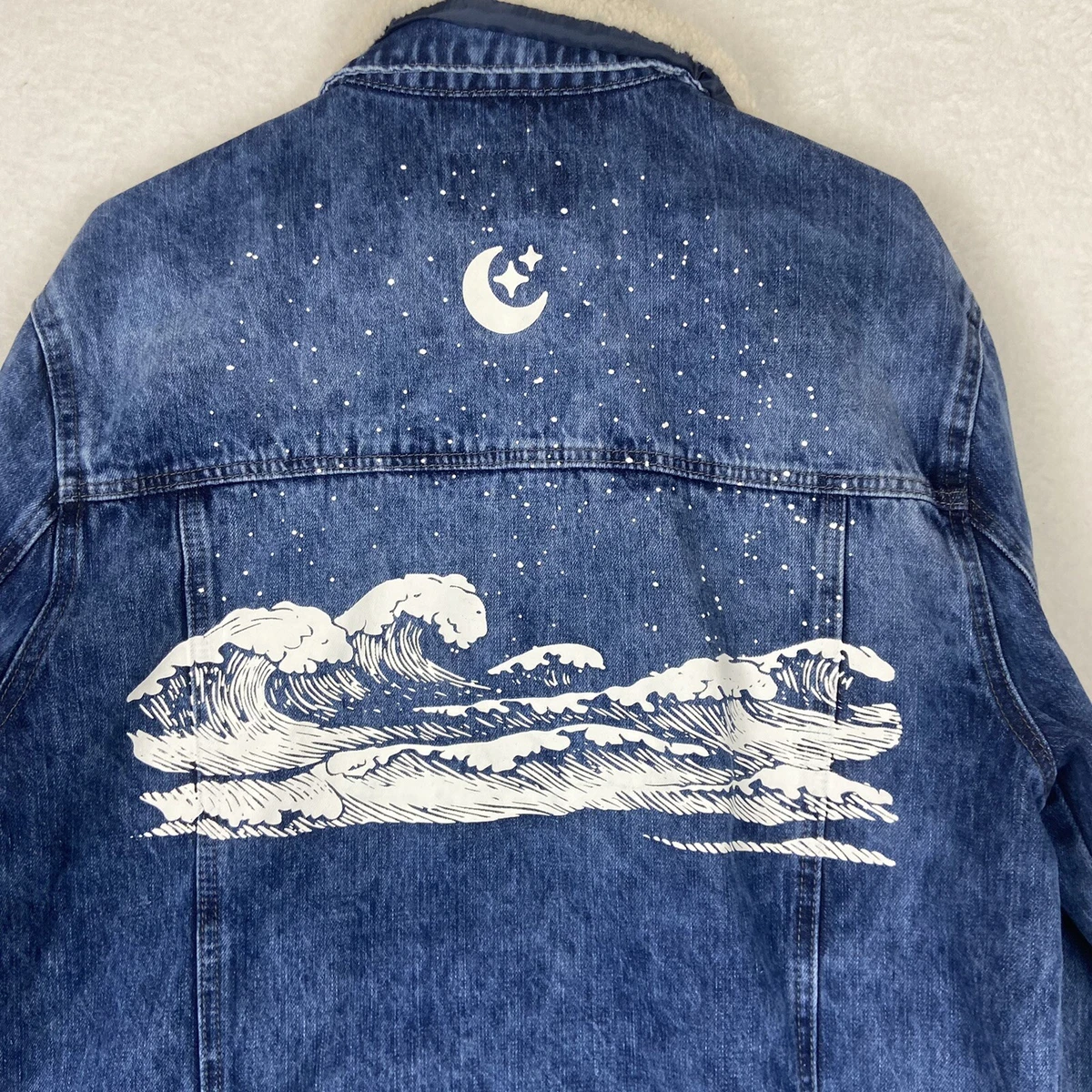 Women's Tubbo Moment By The Sea Denim Jacket Size Large | eBay