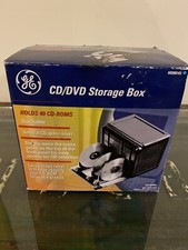 GE 40 Disc CD and DVD Storage Box Container Organizer - New Open Box