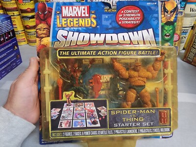 Marvel Legends Showdown Spider-Man Vs. Thing, Hulk Vs WOLVERINE, Caption America