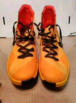 Size 14 Men's  Nike Hyperdunk 2015 Bruce Lee yellow basketball sneakers 
