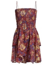 Isabel marant etoile Anka Floral Smocked Dress nwts cotton vacay party sundress