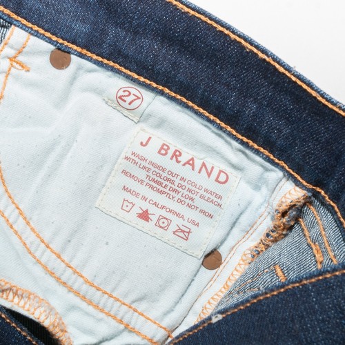 J Brand Damen The Deal Pencil Leg Zipper Ankle Jeans Dark Wash Größe 27 - Bild 4 von 10