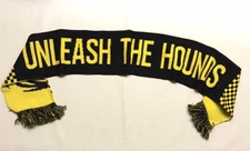 Ruffneck Scarves Unleash The Hounds Yellow/Black Reversible Scarf 58” x 7”