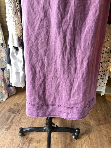 Upcycled Steampunk Purple Linen Skirt Edwardian Victorian Historybounding Small - Picture 9 of 10
