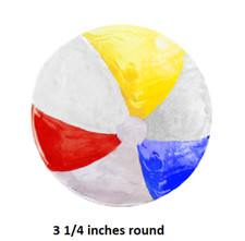 Beach Ball Wall Decal Sea Ocean Color Vinyl Sticker Peel and Stick Art Decor USA