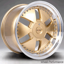 21 Zoll AW9 Alufelgen 9x21 5x112 ET40 gold mit pol. Stufentiefbett für Mercedes