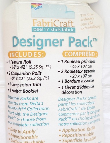 FabriCraft Collections Peel 'n' Stick Fabric - vintage opened unused - Picture 5 of 11