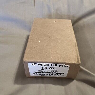 NEW ChrisNik Part # 25456855 Zinc Plated Surveyors Tacks, 1 NEW ChrisNik Part # 25456855 Zinc Plated Surveyors Tacks, 1