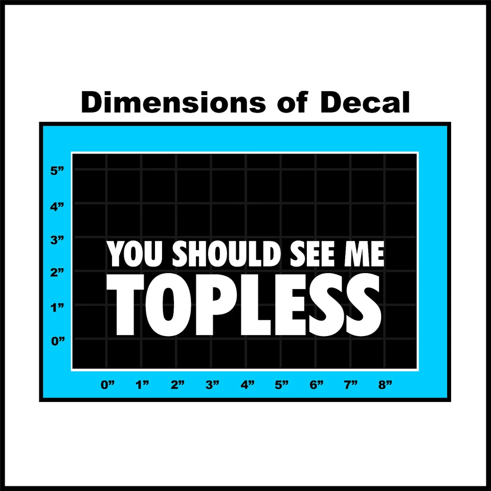 Sticker Connection | You Should See Me Topless | Adesivo para 4x4, Jeep Wrangler - Imagem 2 de 4