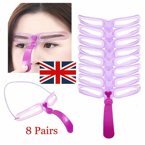Stylish Eyebrow Grooming Stencil Easy Beautiful Shaping 8 Different Template` - Picture 4 of 14