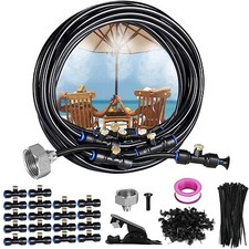 KIT NEBULIZZATORE 15MT ACQUA NEBULIZZAZIONE GAZEBO OMBRELLONE GIARDINO RINFRESCA