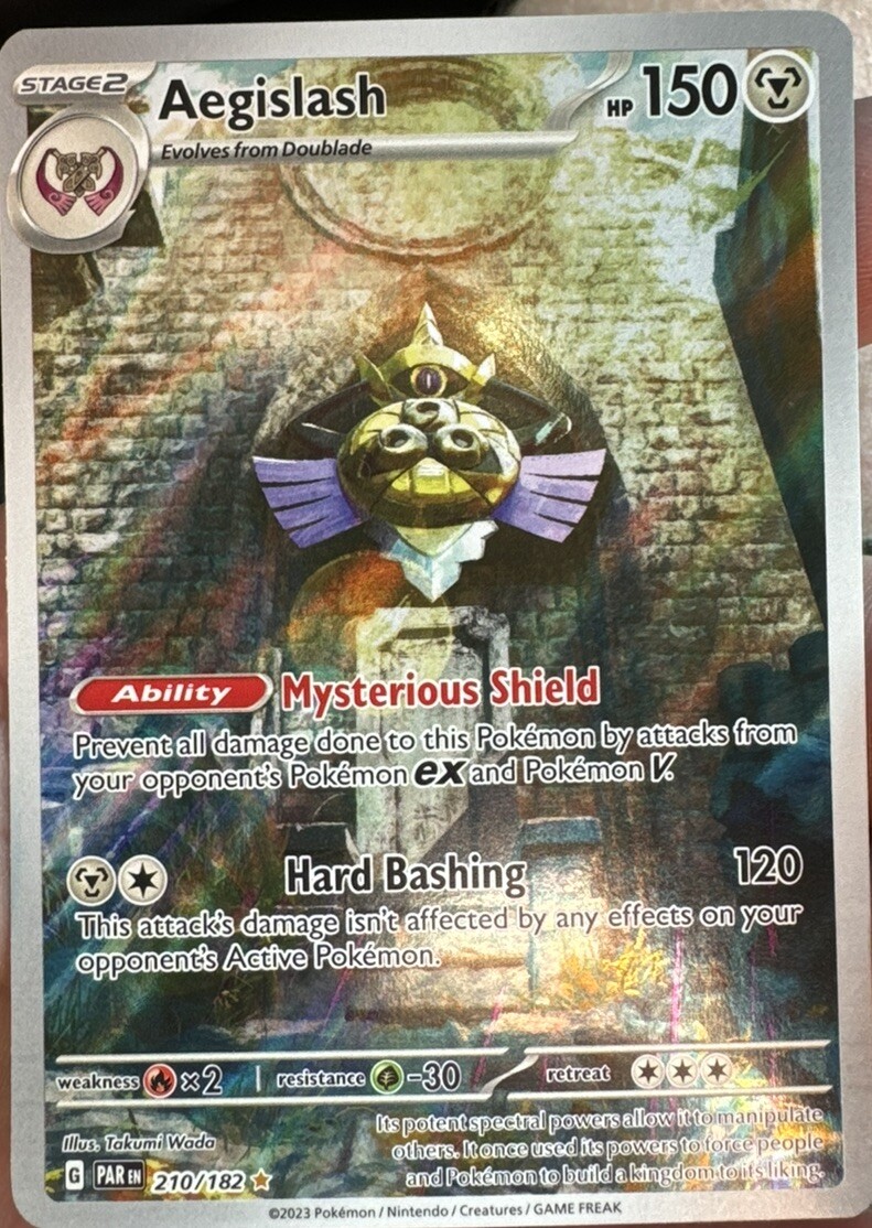 Pokémon TCG Aegislash Paradox Rift 210/182 Holo Illustration Rare