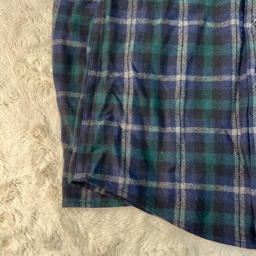 AG Adriano Goldschmied Mens Medium Multicolor Tartan Plaid Wool Flannel Shirt - Picture 5 of 16