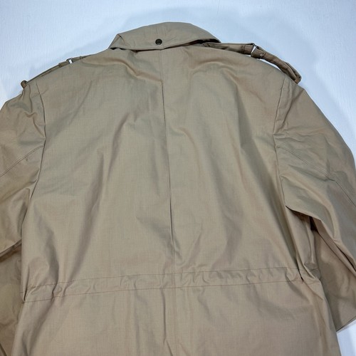 Military Jacket Mens M Vintage Southpole Urban Safari Khaki/Tan Hip Hop 90s Y2K - Picture 5 of 16