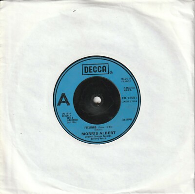 Morris Albert - Feelings (Decca 1980s Re-issue) 7'' Single