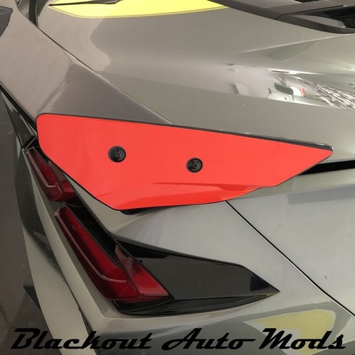 20202024 C8 Corvette C8R High Wing Spoiler RED Accent Vinyl Decals eBay