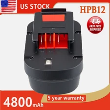 Battery For BLACK and DECKER 12Volt Slide HPB12 A12 A12-XJ A12EX FSB12 Firestorm
