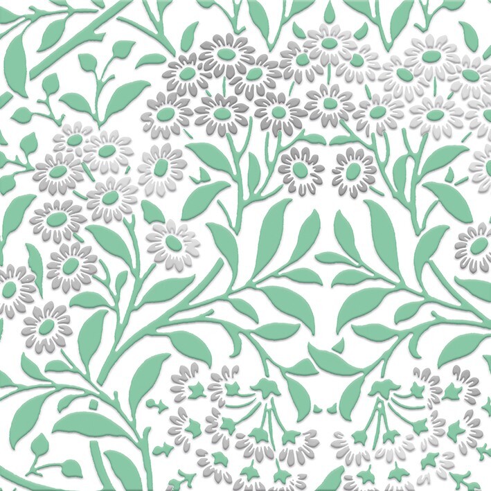 V&A Asters Blank Greeting Card with Envelope