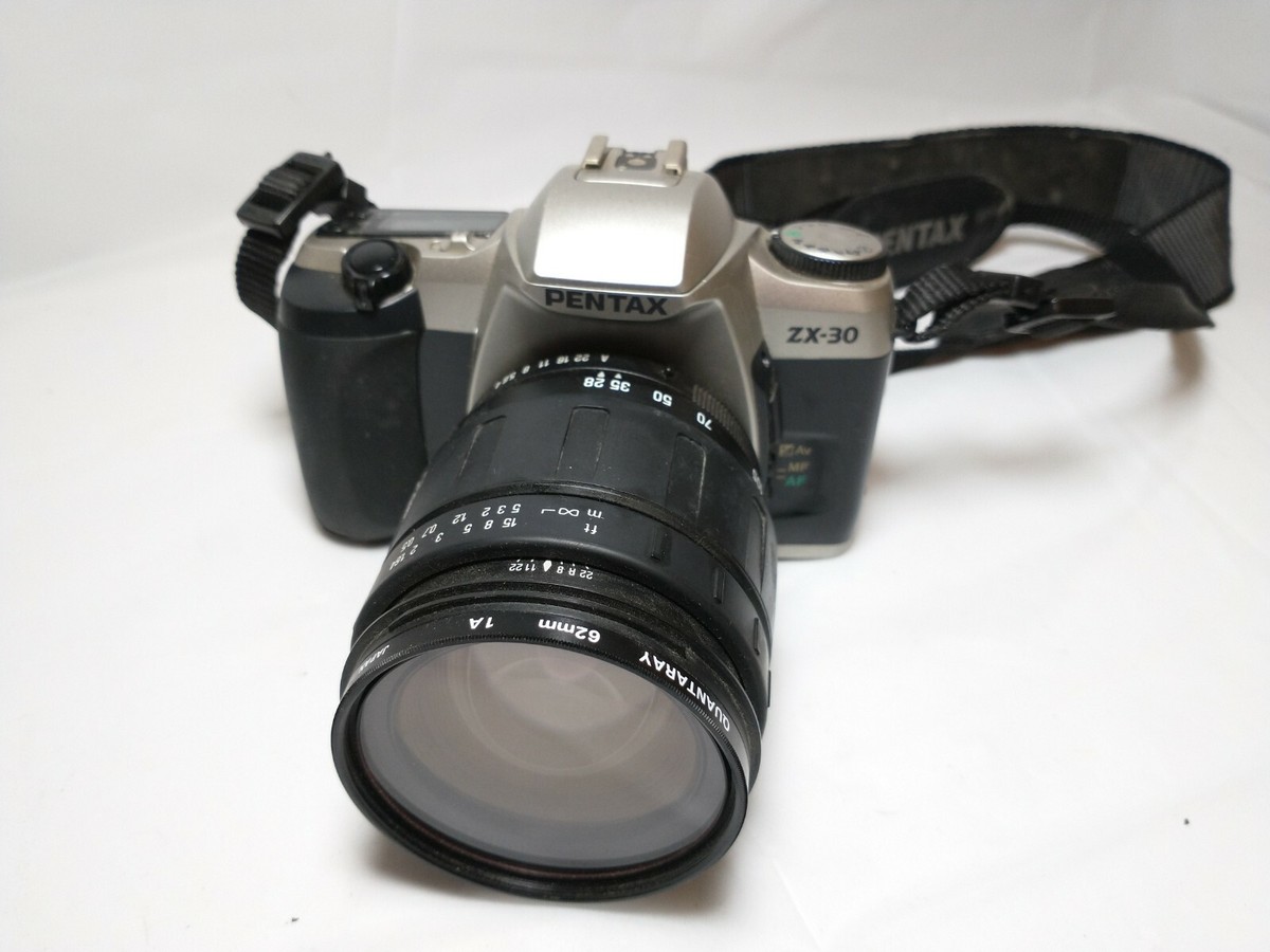 VTG Pentax ZX-30 35mm SLR Film Camera w/ TAMRON IF Lens 28-105mm