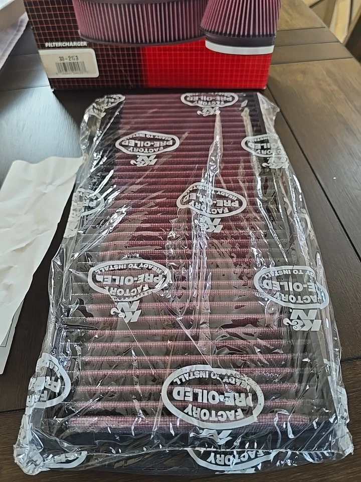 Filtro de aire K&N 33-2123 para Ford F250 F350 Super Duty 1999 7,3 turbo diésel Foto 3 de 4