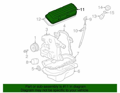 Genuine GM 1990-2009 Buick Pontiac Chevrolet Left Side Rocker Arm Cover 12590366 - Picture 2 of 2