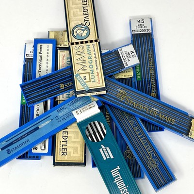 Staedtler Mars Variety Drawing Lead 13 Refills #1905 Duralar Lumograph Germany