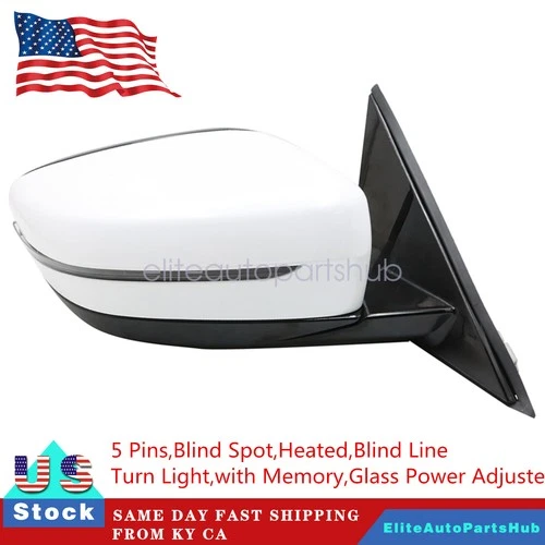For BMW 320i 330i 330e 19-24 Right Passenger Side Mirror Blind Spot Turn Light