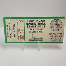 1984 NCAA Basketball Semi-Finals Ticket Stub The Kingdome Seattle