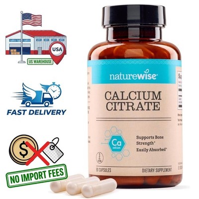 Citrato de Calcio 500 mg | 90 Cápsulas | Suministro para 1 Mes