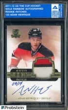 2011 The Cup Adam Henrique Gold Foil RPA 09/14 RC Rookie Patch AUTO